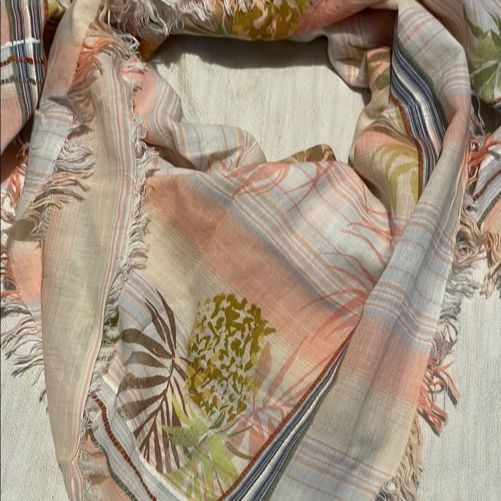 J. Jill Multicolor Fringed Scarf